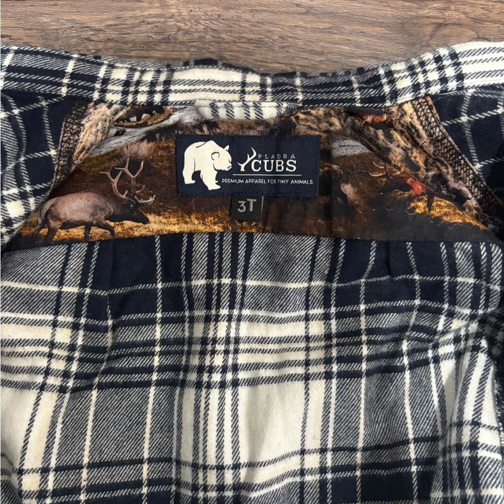 Pladra Soft Flannel Plaid Toddler Shirt
